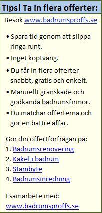 Badrumsrenovering, kostnad och tips kostnadsguiden